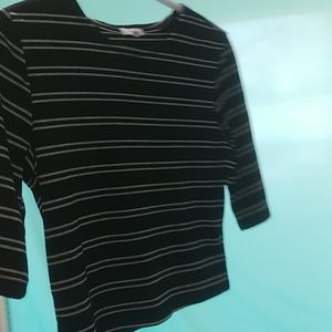 White striped cropped tee shirt from Ardenes